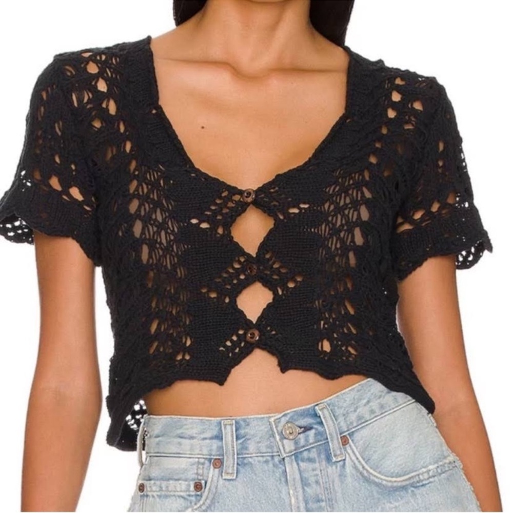 NWT Free People | Crochet Jilly Cardi | Small